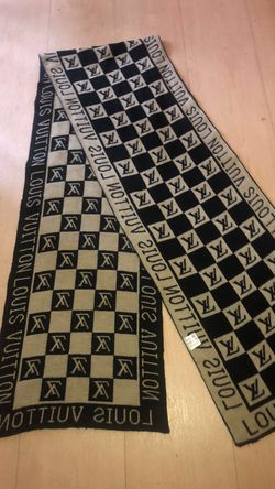 Black And Gold Lv Scarf  Natural Resource Department
