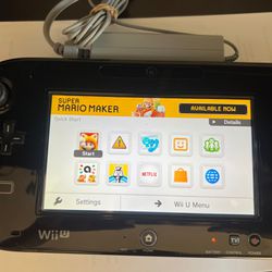 Black Nintendo Wii U Gamepad - GAMEPAD ONLY