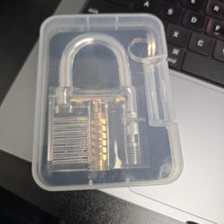 New Clear Lock With 2 Keys