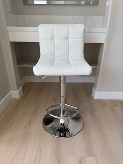 Faux Leather Adjustable Stool