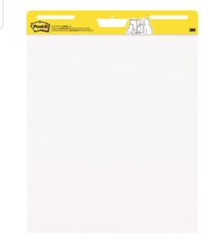 Self-stick Easel Pads, Plain, 30 Shts, 25"x30"