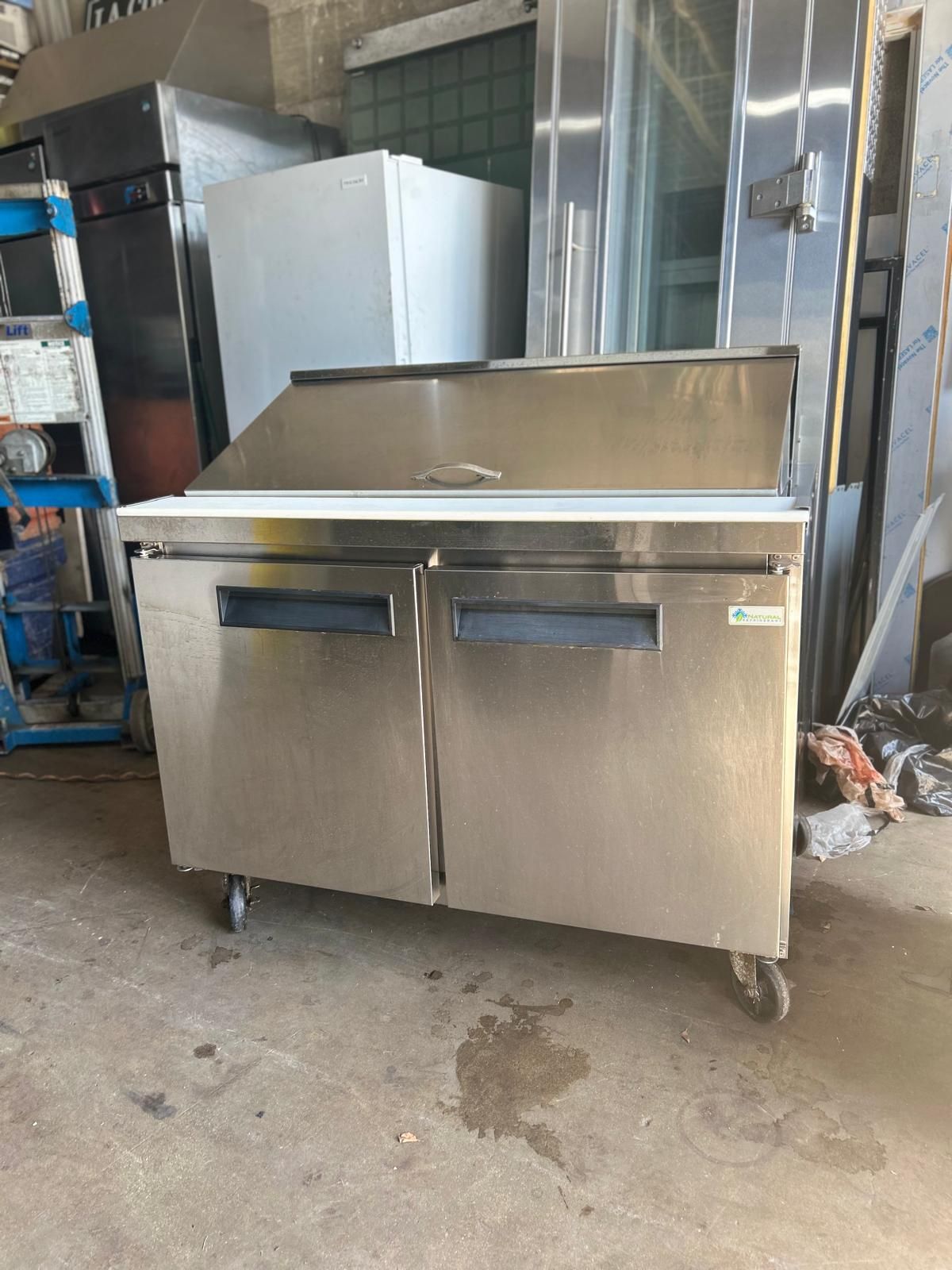 Used 48 In Perfect Working Condition Prep Salad Table Refrigerator