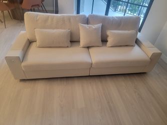 2 Piece sofa With charger Connection