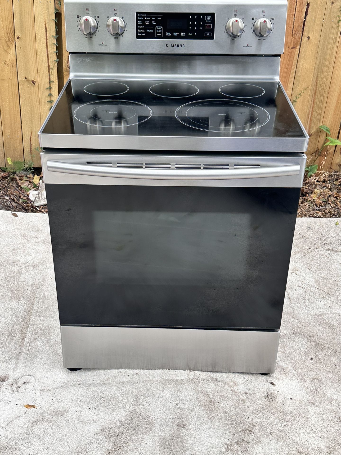 Samsung Stainless Steel Glass Top Stove 