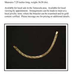 14k Gold Woven Mesh Bracelet
