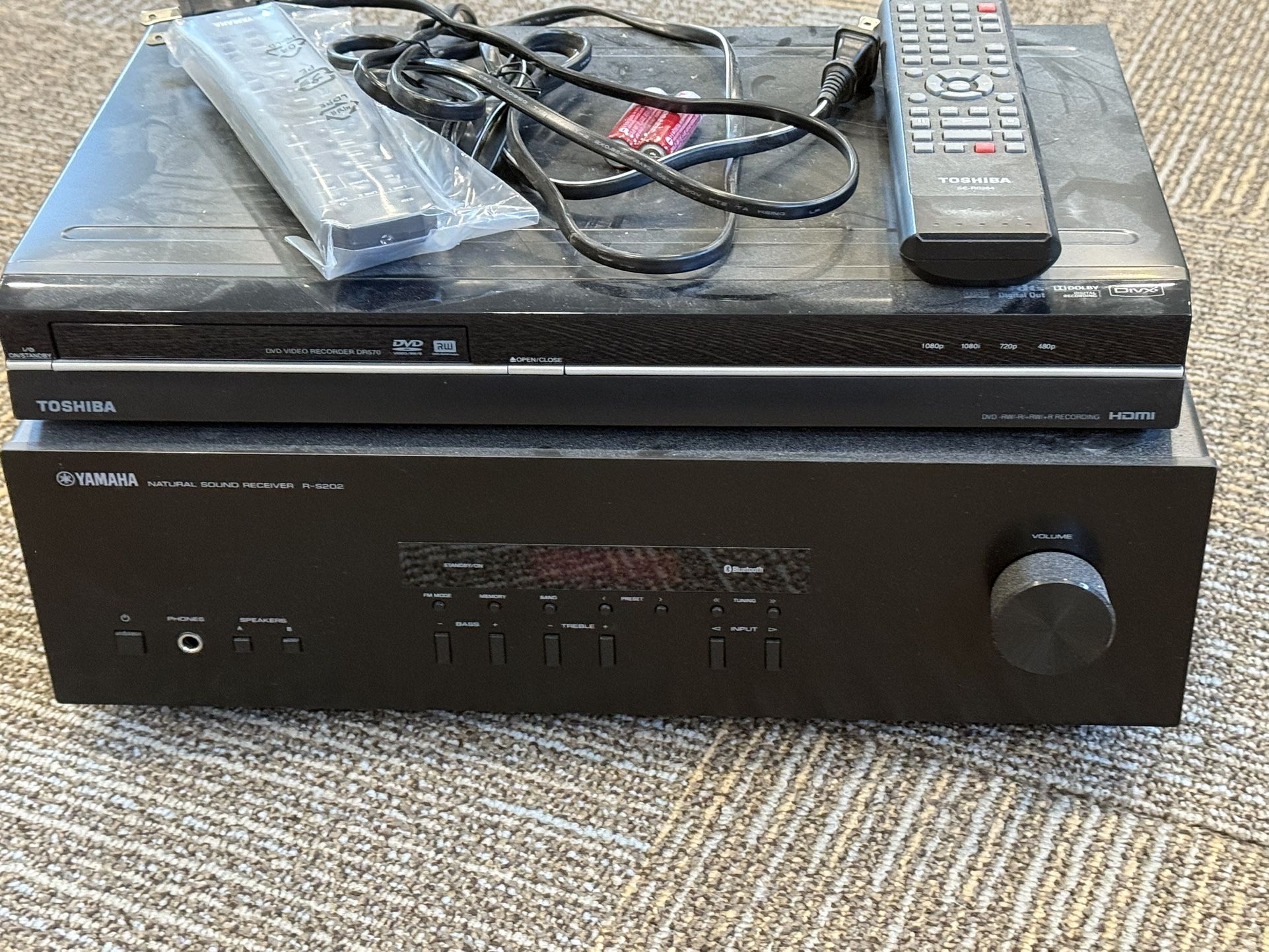Stereo Receiver & DVD Recorder