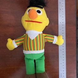 Tyco 1995 Bert from Sesame Street Plush Doll So Cute! Bring Back Great Memories! 