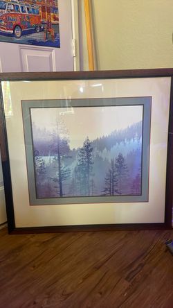 Framed Forest Landscape Art Print