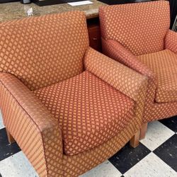 Red Chairs In Good Condition