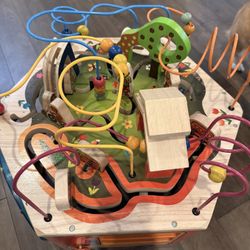 Melissa & Doug Deluxe Wooden Activity Cube – Toddler Favorite