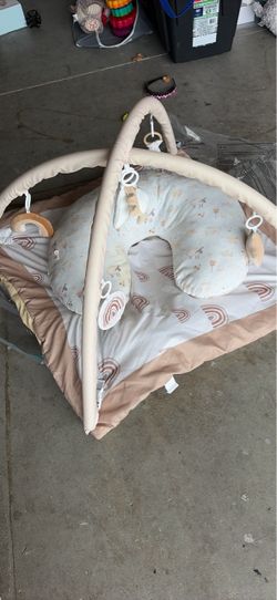 Baby play gym and boppy pillow