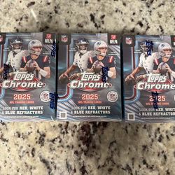 Topps Chrome NFL 2025 Value Boxes / Blasters