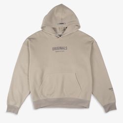New Originals Brooklyn Cloth Beige Unisex Hoodie Sweatshirt Men’s Sz Large 