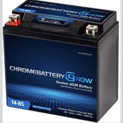 YTX14-BS Intelligent Bluetooth Enabled Battery, Maintenance Free