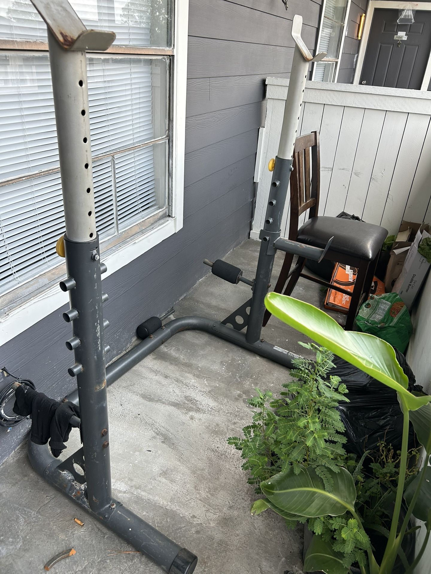 Weight Set And Squat Rack