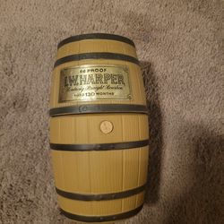 Vintage Rare I.W. Harper Barrel Bottle