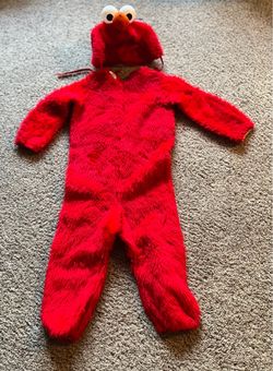 Vintage Sesame Street Elmo Costume Size 4-6 Jim Henson Plush
