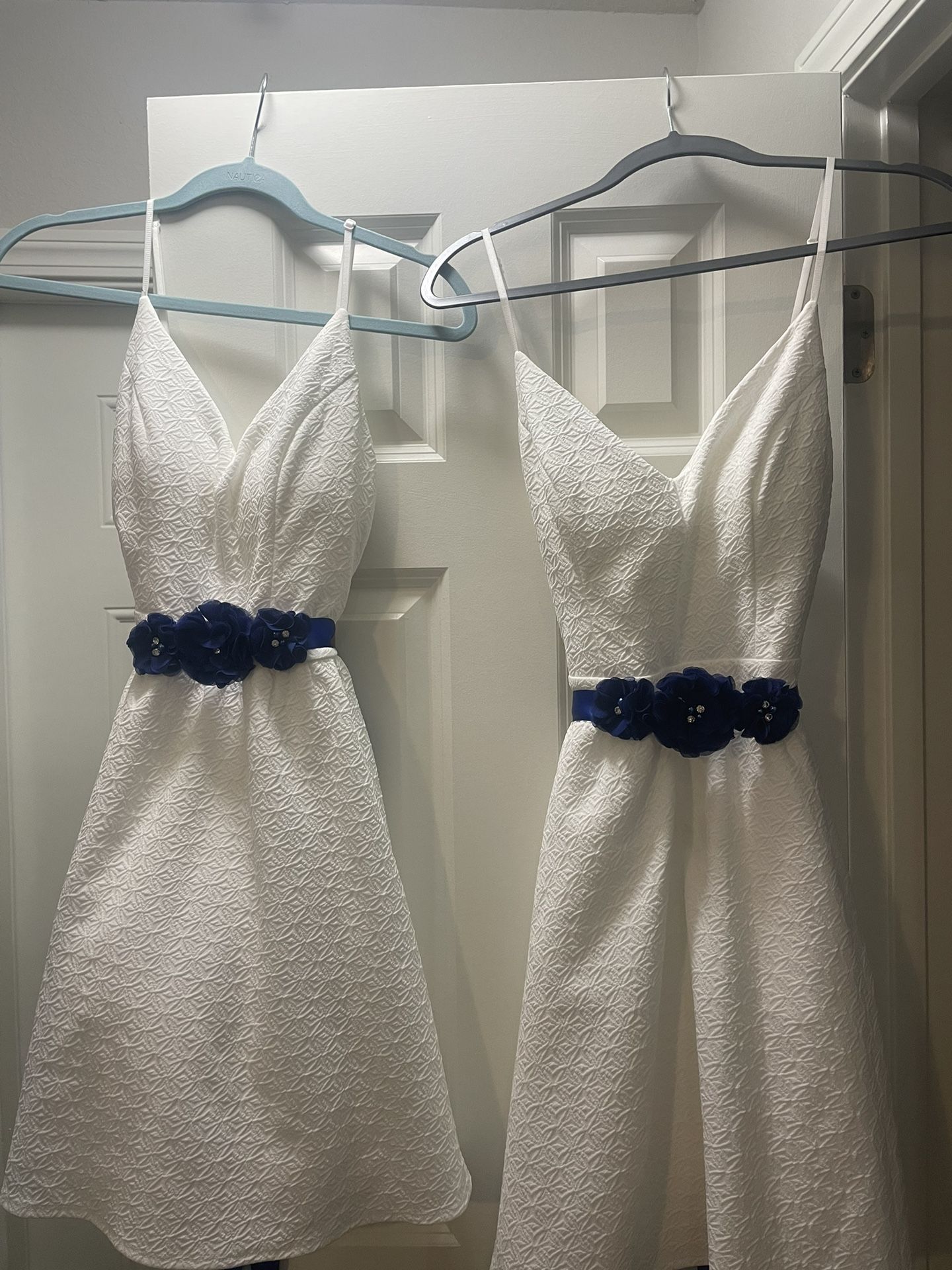 2 Juniors White Dresses 