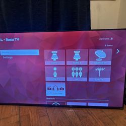 TCL 43” 4K TV – Works Perfect – No Remote/Legs – Negotiable