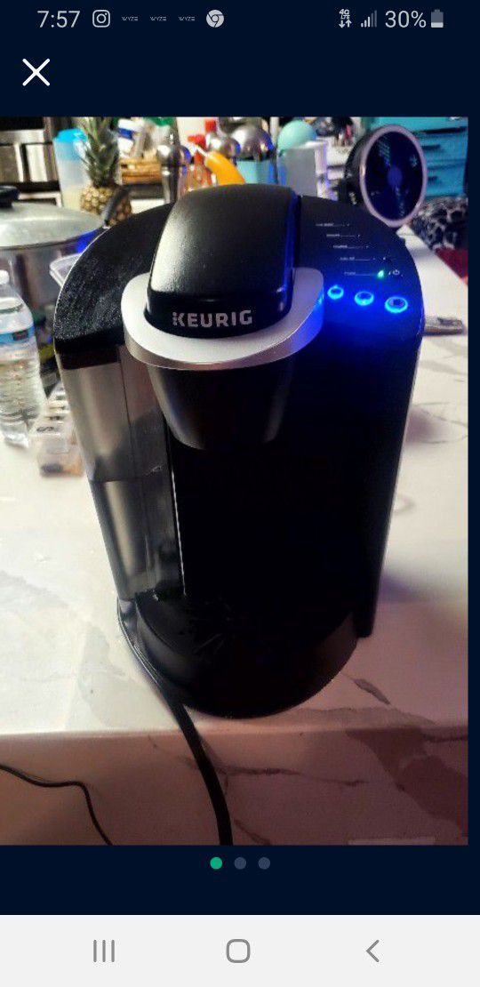Keruig Coffee Maker..3 Differt Settings Size If Cup..only Used A Couple Times..Like NEW!!..Works Great!