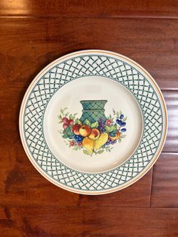 Villeroy & Boch Basket 12.5” Round Serving Platter Chop Plate W Germany