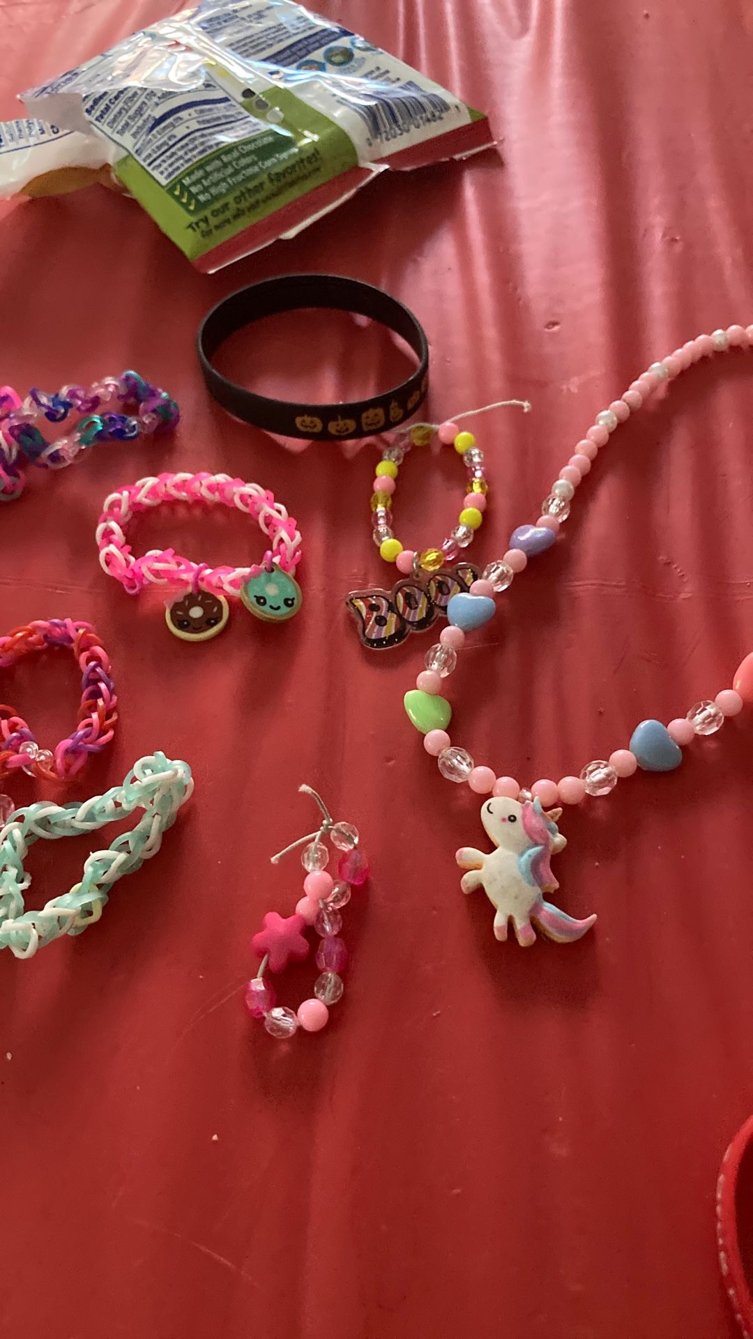 necklace $2 and bracelet $1 each
