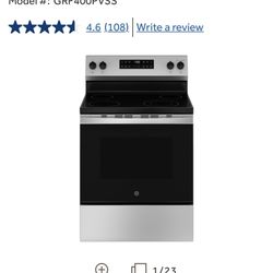 GE electric 30in Range (stainless Steel) 4 Burner 
