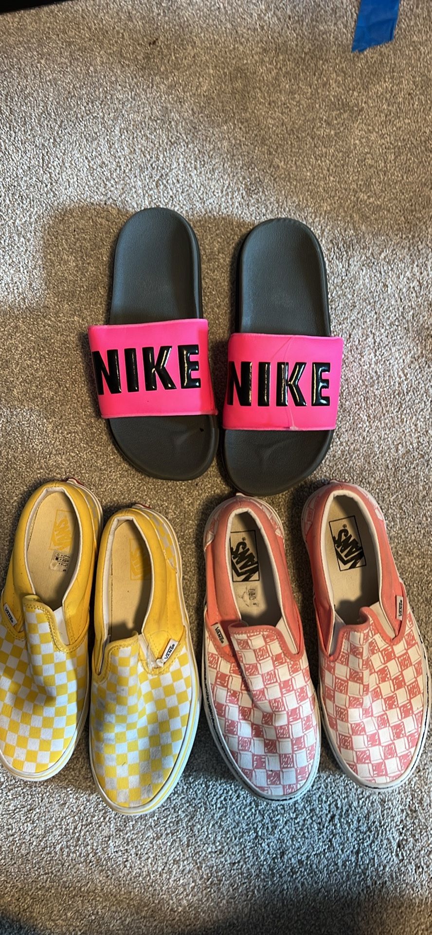 Women's Vans Yellow Size Junior 7 Nike Pink Vans 8.5