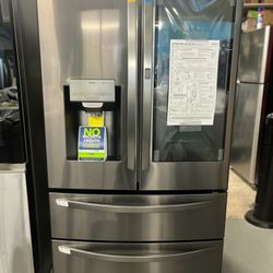 LG Black Stainless Refrigerator Instaview