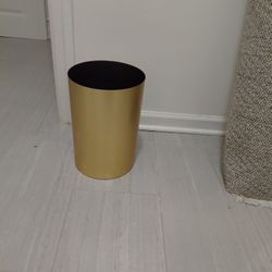 Gold Trash Can