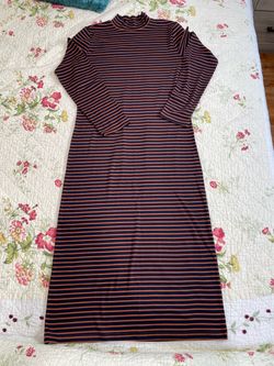 Striped long dress - perfect for dinner parties
