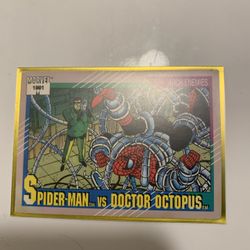Spider Man VS Doctor Octopus Trading Card 1990