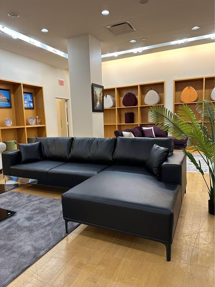 Leather Sofa Chaise 