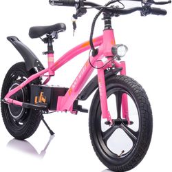 BCARORUR 24V Kids Electric Bike, 12.43MPH Fast Speed Electric Balance Bike, 300W Super Power Motor,
