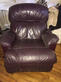 Brown Leather Recliner