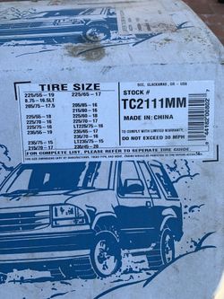 Tire chains used once