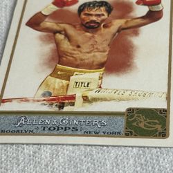 Manny Pacquiao Topps Trading Card