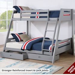Twin/Full Bunk Bed Frame Only 