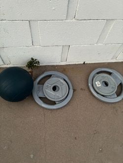 Weight Plates and Medicine Ball Set