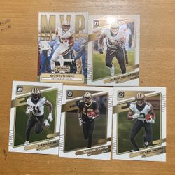 NEW ORLEANS SAINTS 5 CARD LOT 