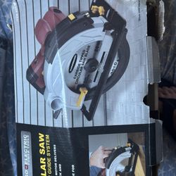 Chicago Electric 7 1/4 Inch Circular Saw With Laser Guide System Powerful 10 Inch 10 Amp Motor Delivers 5500 Rpm Easy Cutting Almost Brand New