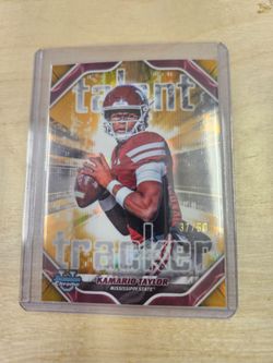 Kamario Taylor Bowman Chrome Talent Tracker 37/50. Open to all offers