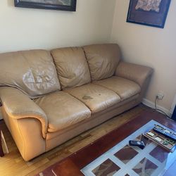 Real Leather Sofa