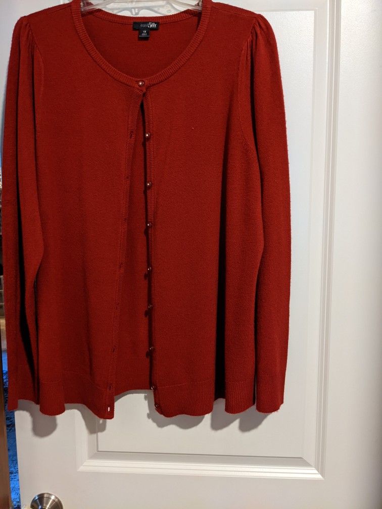 Women's Lane Bryant Plus Size Red Cardigan
