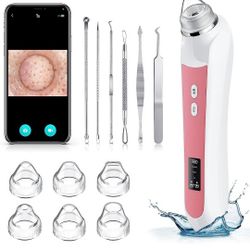 Blackhead Remover Vacuum, USB Interface Type Pore Vacuum, Black Head Extractions Tool with Camerafor, Men and Women Pore Cleaner, 3 Adjustment Modes &