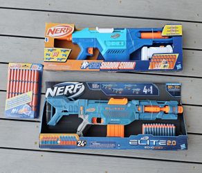 Brand New Nerf Toy Guns With Bullets