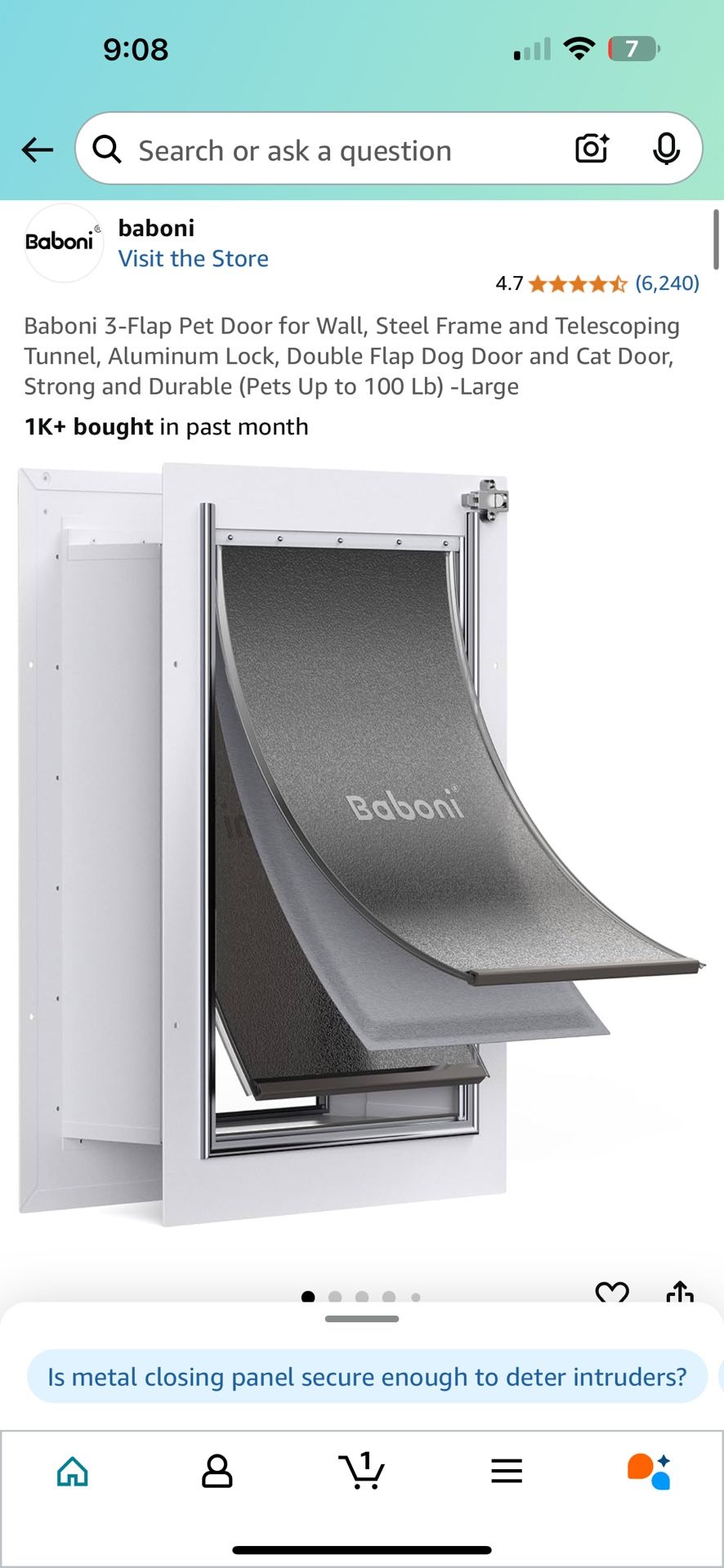 PET DOOR FOR WALL