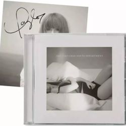 Taylor Swift The Tortured Poets Department CD  w/ Signed Photo