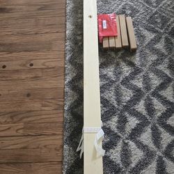 Queen bed slat set with legs.