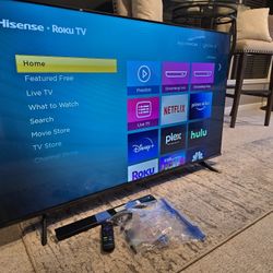 Hisense 55 Inch 4k Smart TV- Like New
